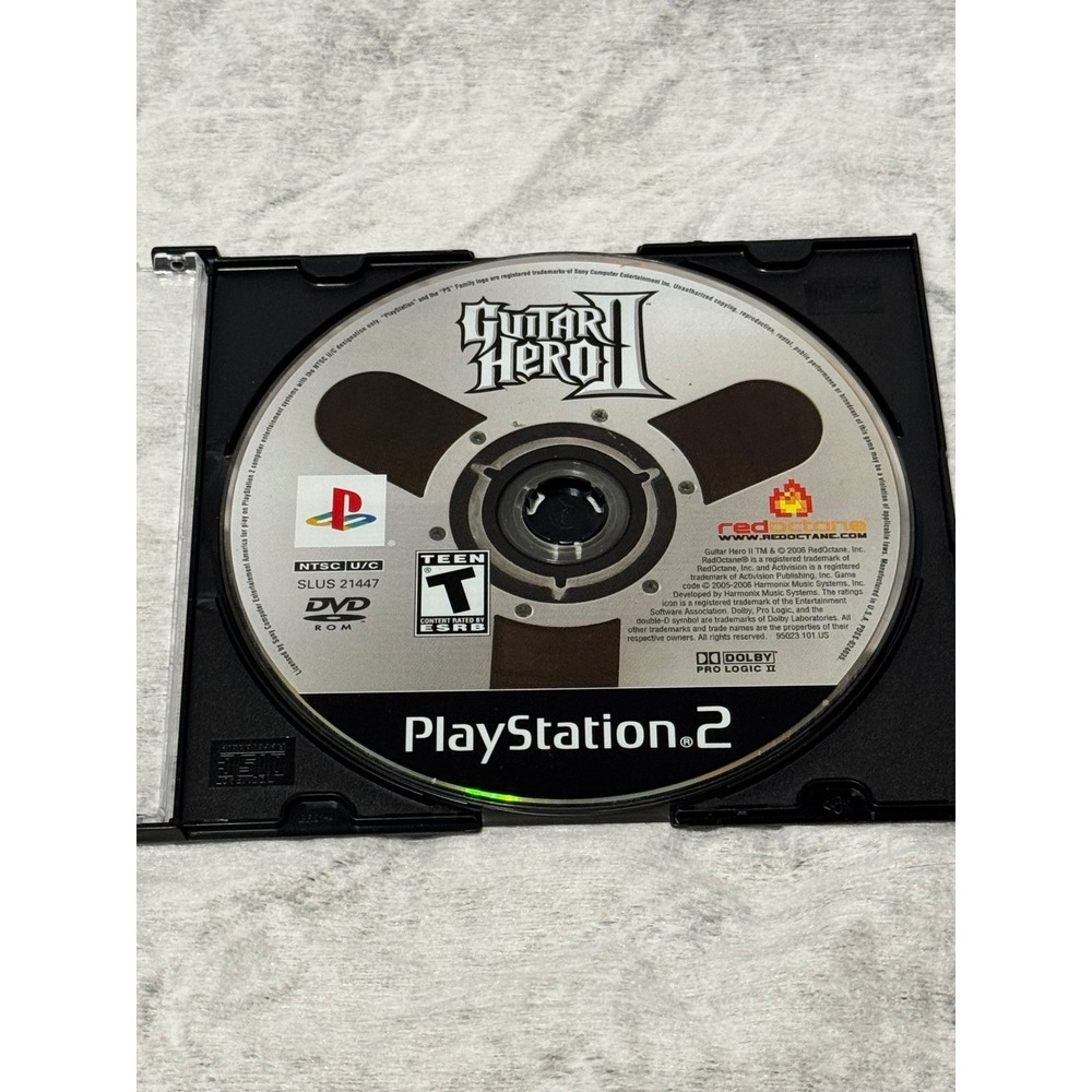 Guitar Hero II Sony PlayStation 2 PS2 2006 RedOctane SLUS 21447 Disc Only Top XL